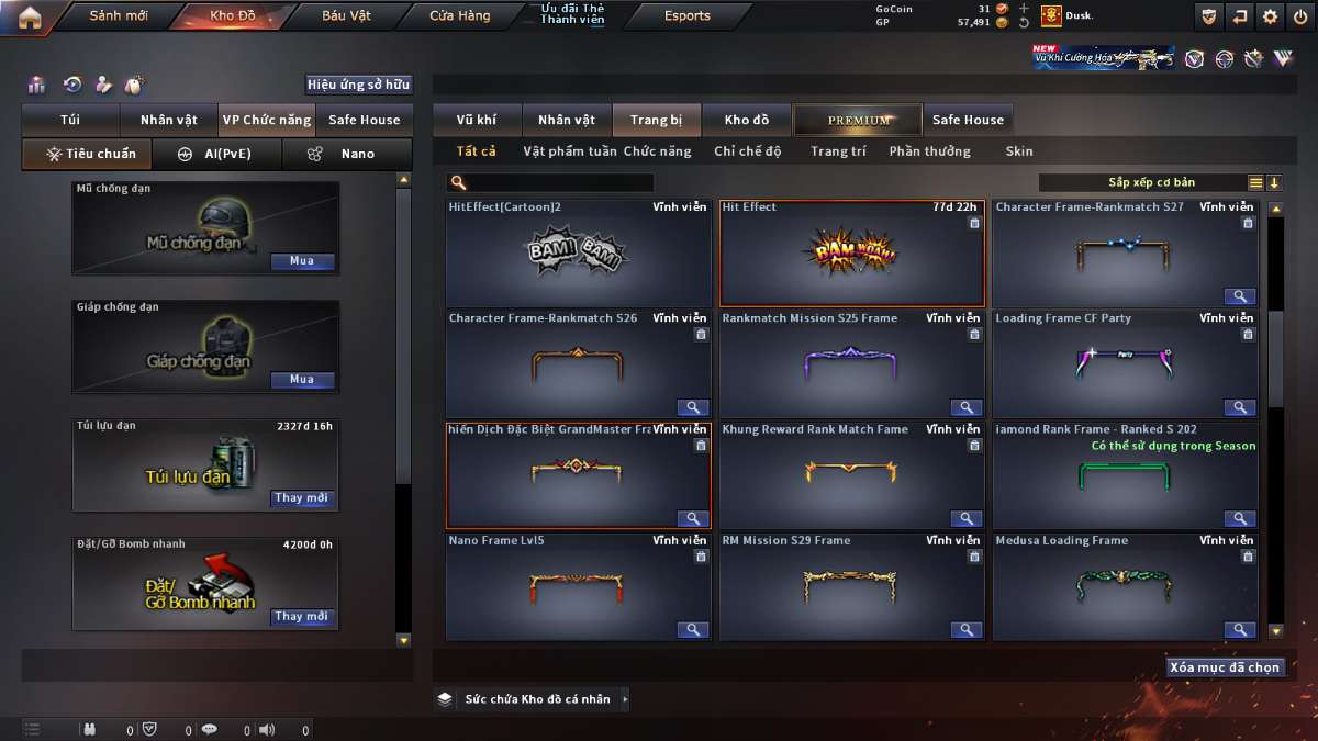 shop acc cf uy tin gia re